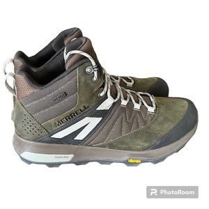 Merrell Men’s Zion Mid Waterproof Hiking Boot Size 11 J16891 100% Leather